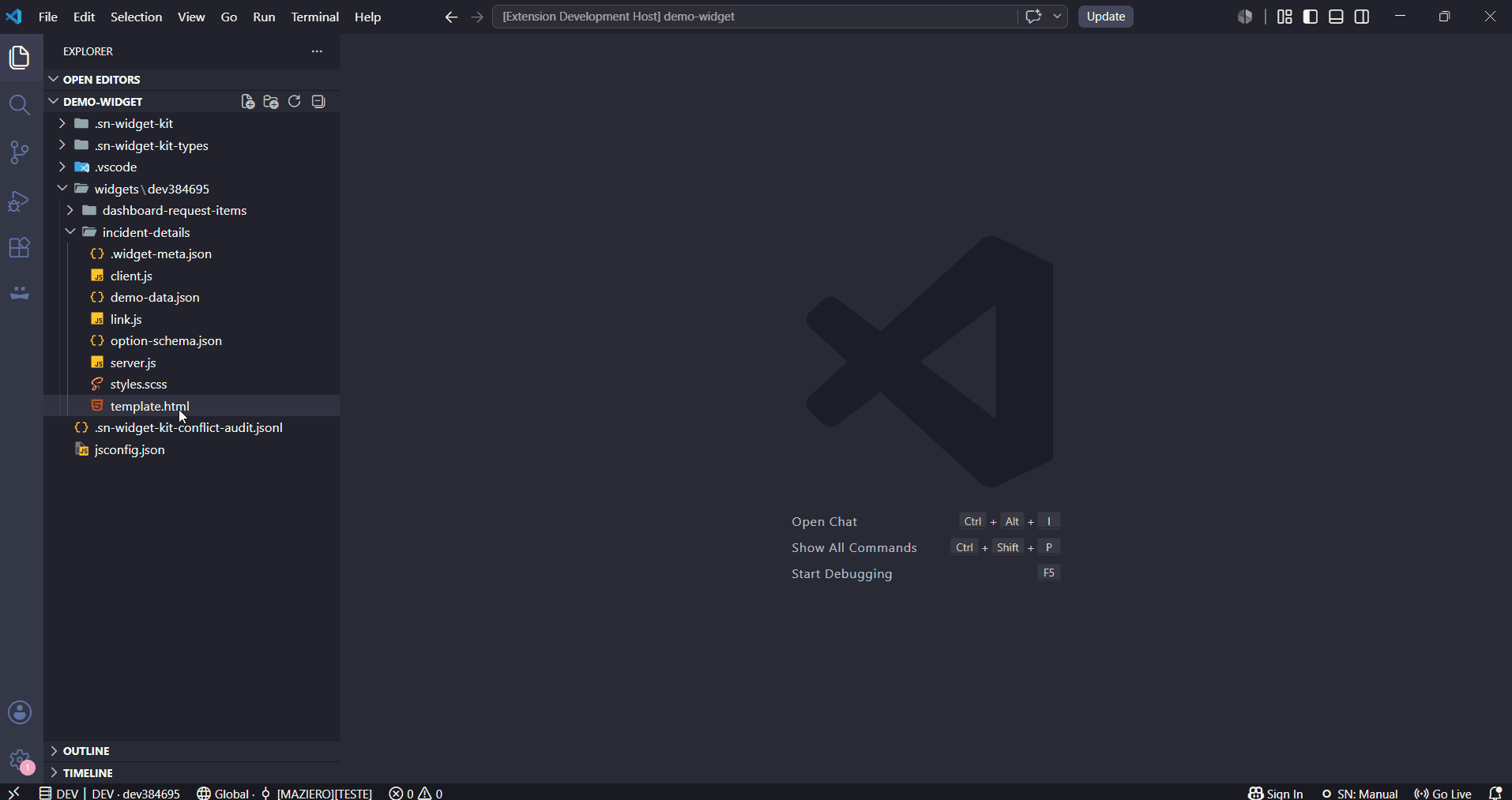 Editing in VS Code with changes landing on the live portal